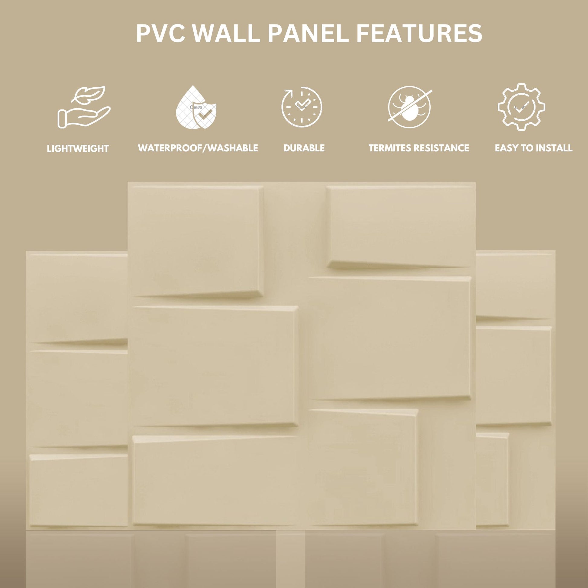 White Tail Stream Design 3D Wall Panel-3