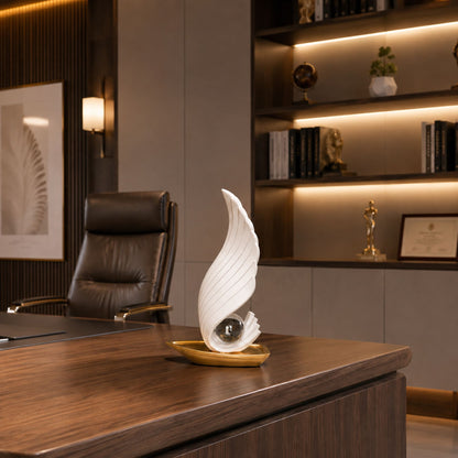White Wing and Pearl Decorative Showpiece for Home Decor-2