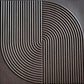 Wood Gray Self Adhesive 3D Panels Curve Design