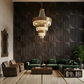 Wood Gray Self Adhesive 3D Panels Curve Design