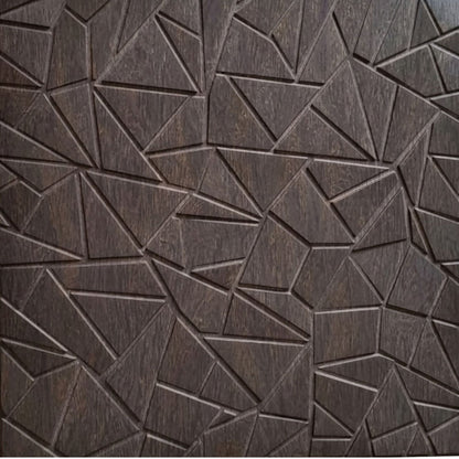 Ebony Wood Gray Self Adhesive 3D Panels Triangle Design