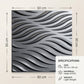 Wood Gray Self Adhesive 3D Panels Geometric 3D Design