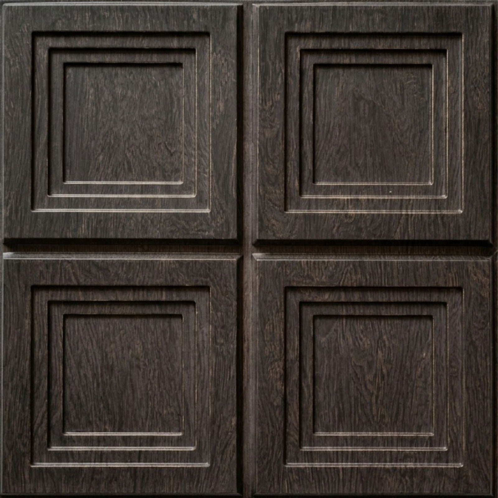 Wood Gray Square Box Design 3D Wall Panel