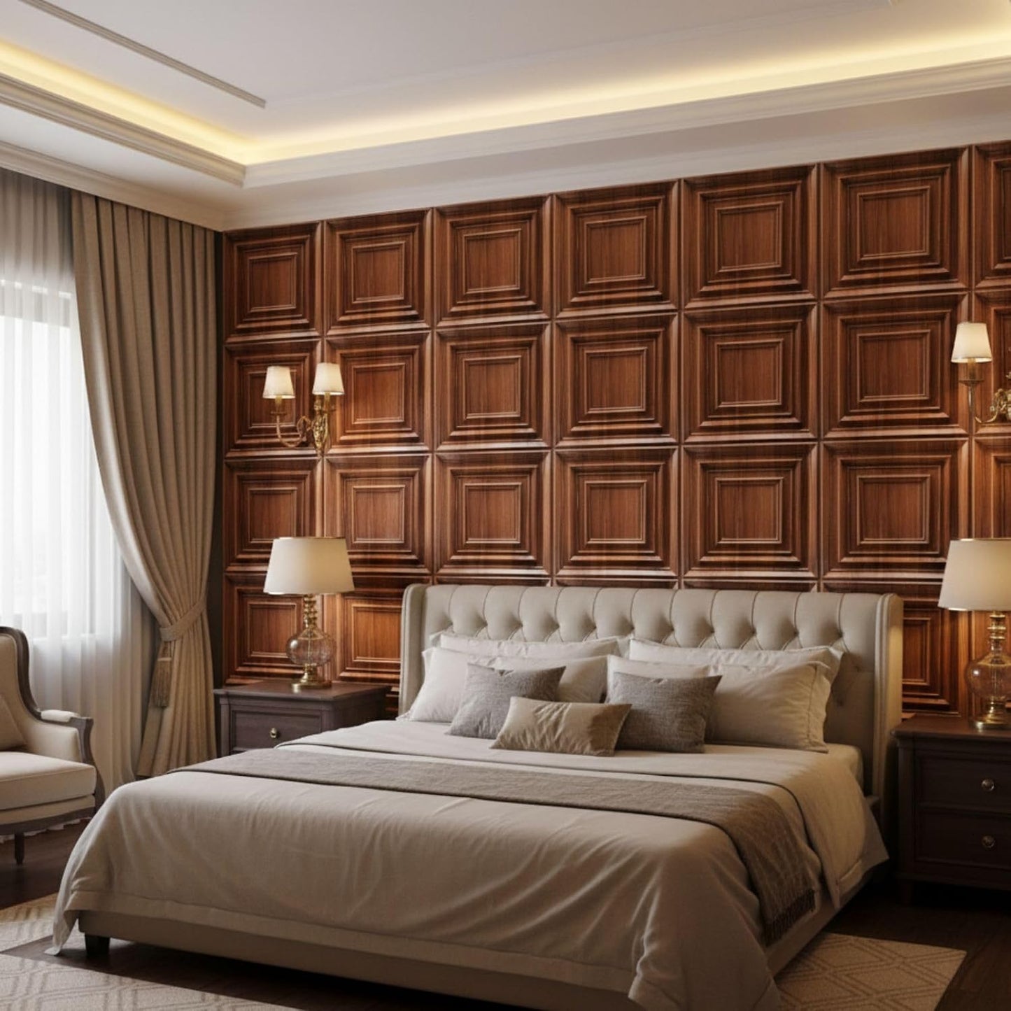 Wooden 3D Wall Panels Accent Design1