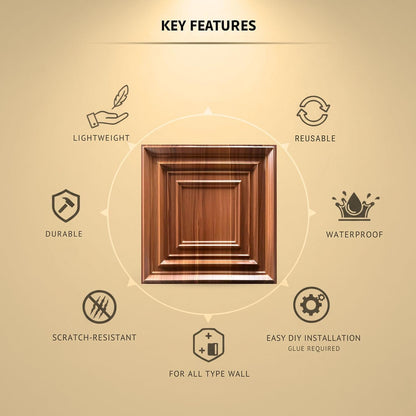 Wooden 3D Wall Panels Accent Design3