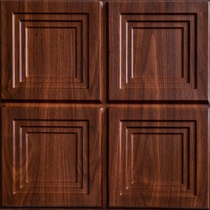 Wooden 3D Wall Panels Square Box Design