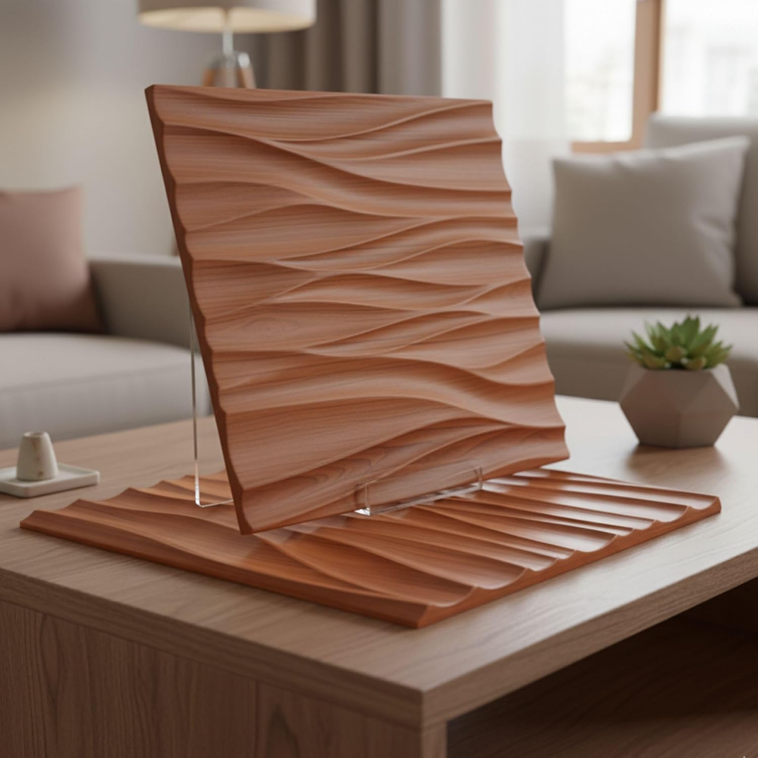 Wooden 3D Wall Panels Wave Design
