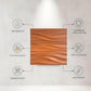 Wooden 3D Wall Panels Wave Design
