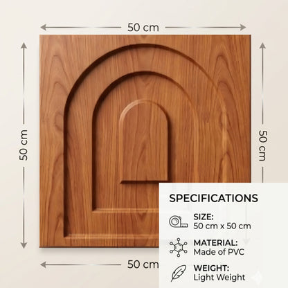 Wooden Archi Design 3D Wall Panel-3