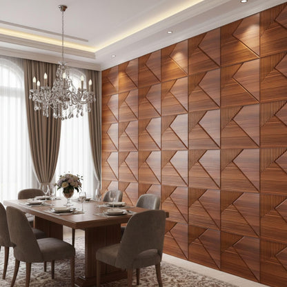 Wooden Fluted Design 3D Wall Panel-1