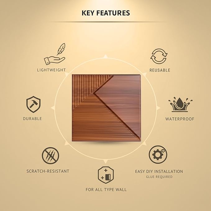 Wooden Fluted Design 3D Wall Panel-2