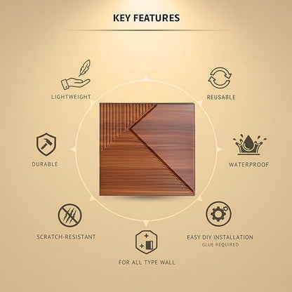 Wooden Fluted Design 3D Wall Panel-2