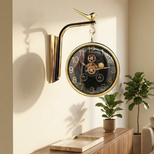 Classic Wall Clock Decorative Size-30 cm | Retro Black