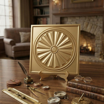 Modern PVC False Ceiling 60x60 cm - 4 Sq Ft Coverage- D206 Royal Finish