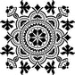 Kayra Decor Arabesque Tile Design Stencil for Wall Painting (KDMD1436)