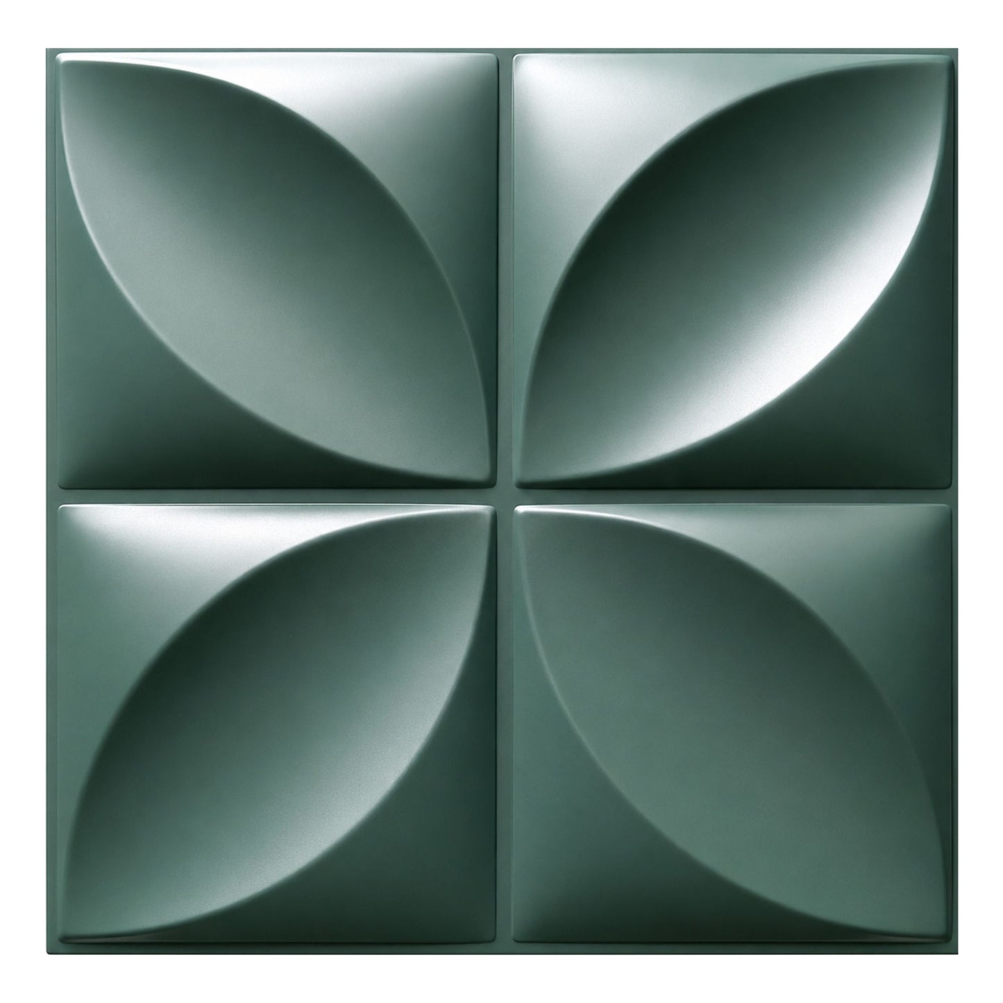 Olive Green Butterfly Design 3D Wall Panel Front View