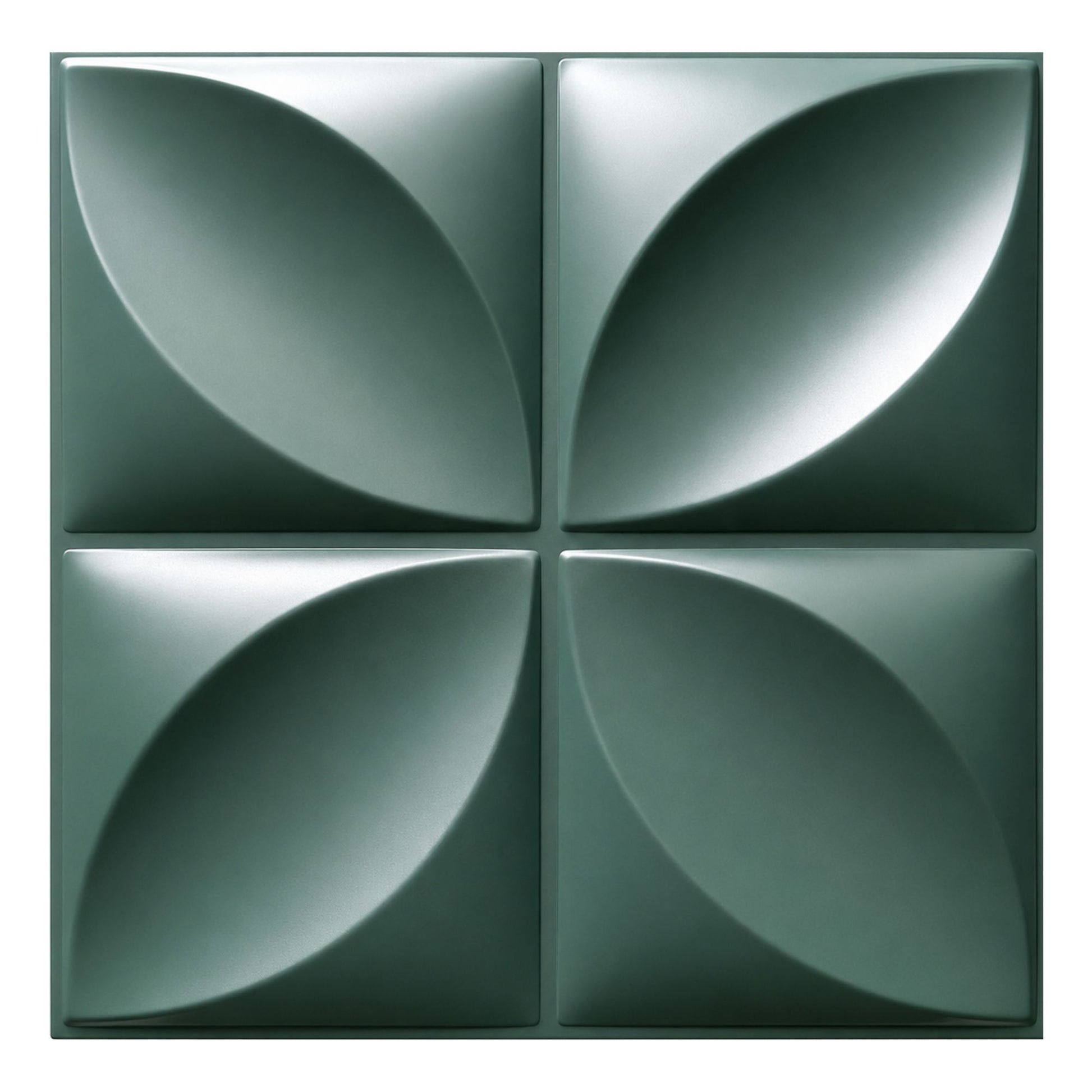 Olive Green Butterfly Design 3D Wall Panel Front View