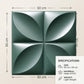 Olive Green Butterfly Design 3D Wall Panel  Measurement View