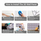 Beige Color Web Design 3D PVC Wall Panels