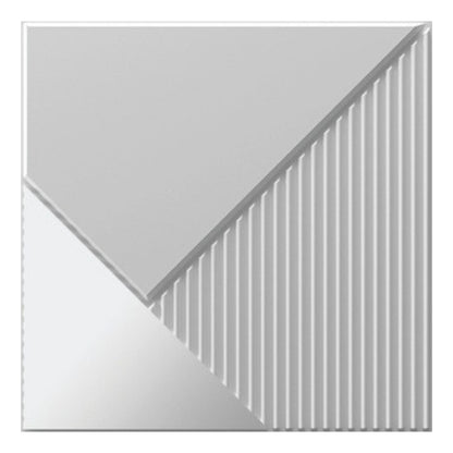 3D Mirror Wall Panels for Home Decor PVC Plaina Design 50X50 cm
