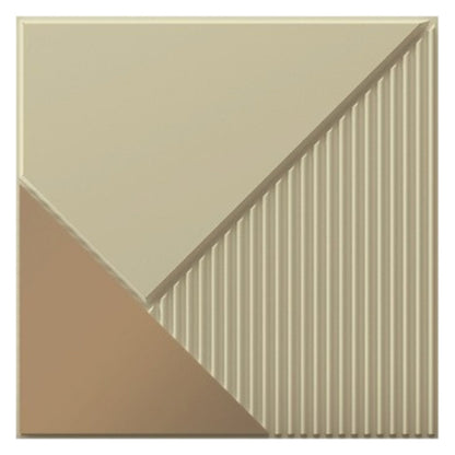 3D Mirror Wall Panels for Home Decor PVC Plaina Design 50X50 cm