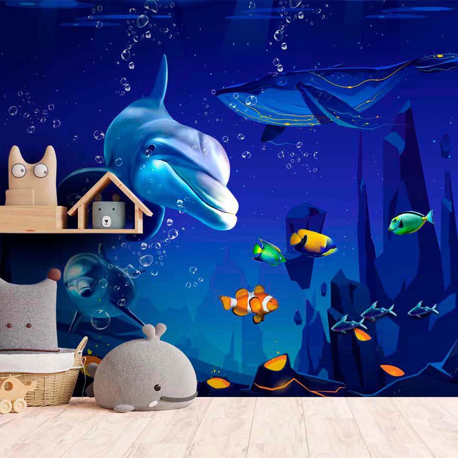 Avikalp Exclusive AVZ0073 Simple Modern Underwater World Children's Ca –  Avikalp International - 3D Wallpapers