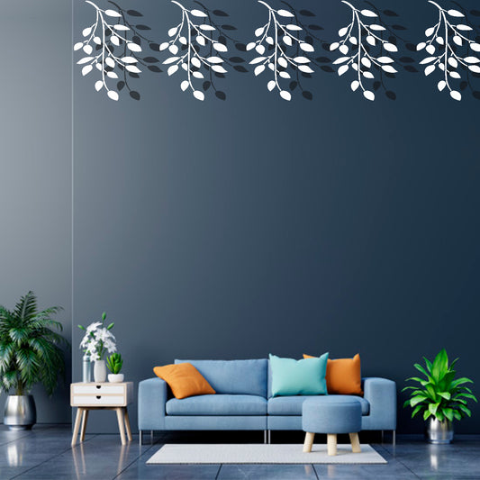 Falling Leaves Wall Design Stencil (KHS266)