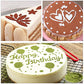 Floral Cake Stencils Design 7.9 inches Pack of 4