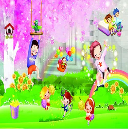Printed Blackout Window Roller Blind 3D Cartoon Design
