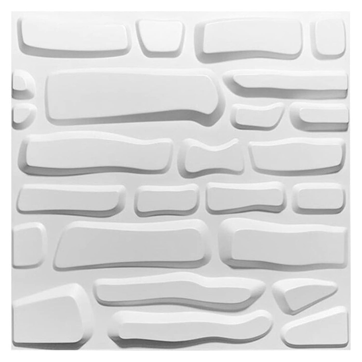 3D Wall Panel PVC Board Slab Design White (VN1NEW-D078-P1)
