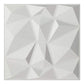 3D Wall Panel for Interior Wall Decor, PVC Wall Panels for Living Room Bedroom Office Lobby Hotel, White Diamond