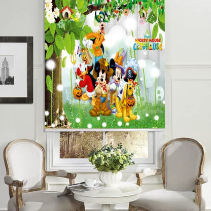 Blackout Roller Blinds for Window - Mickey Mouse Clubhouse Design Size