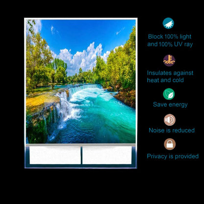 Printed Blackout Roller Blinds for Window- Nature Art