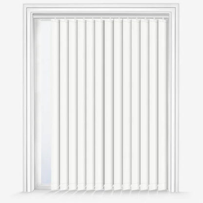 Vertical Blinds for Windows - Bedroom, Kitchen, Sliding Door, and Balcony | White