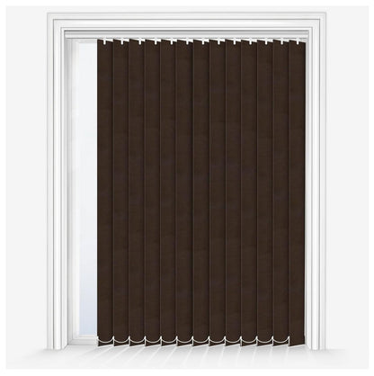 Vertical Blinds for Windows - Bedroom, Kitchen, Sliding Door, and Balcony | Brown