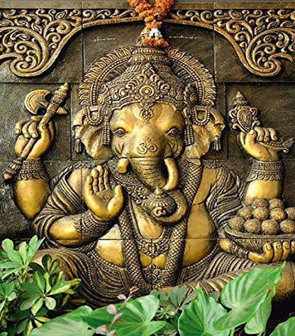 Vertical Blinds for Windows,French Door and Sliding Door Blinds for Smart Home Office, (Customized Size, Lord Ganesha)