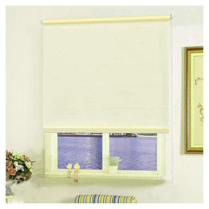 Blackout Roller Blinds for Windows, Cream (Customized Size)