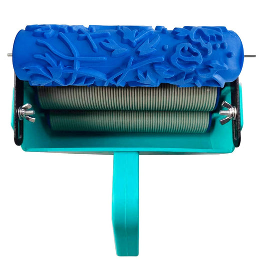 17.78 CM Flower Design Texture Roller with Machine