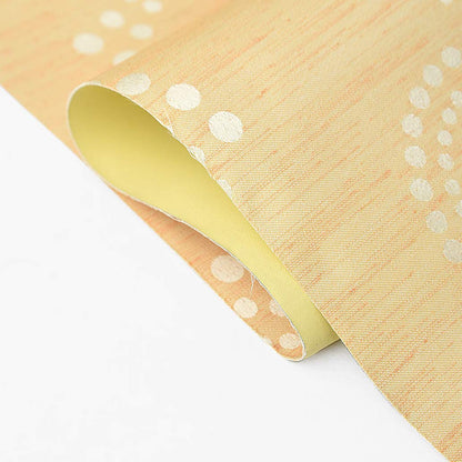 Blackout Fabric Window Roller Blind, Circle Design, Yellow