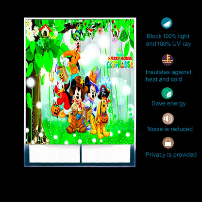 Blackout Roller Blinds for Window - Mickey Mouse Clubhouse Design Size