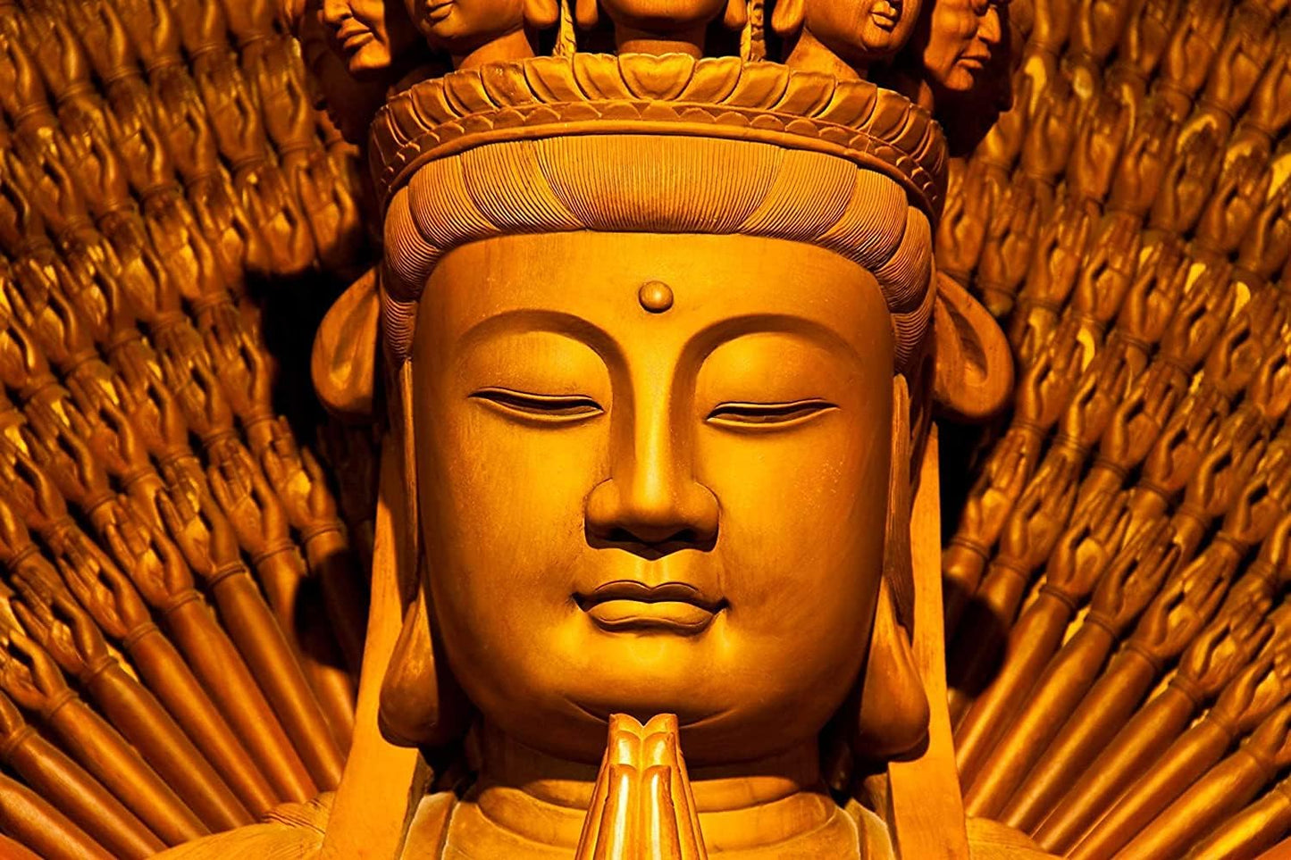 Lord Buddha 3D Wallpaper Print (24" X 36") Inch- (KDBUDDHA147-1)