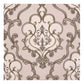 3D Latest Ivory Damask Design Brown Wallpaper Roll for Home Walls 57 Sq Ft (0.53m  or 33 Feet)