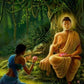Lord Buddha 3D Wallpaper Print (24" X 36") Inch