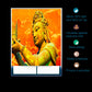 Roller Blind for Window-Gautama Buddha Design Size- - 36"(W) X 36"(H)