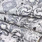3D Latest European Floral Design White & Black Wallpaper Roll for Home Walls 57 Sq Ft (0.53m or 33 Feet)