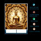 Blackout Roller Blind for Window Size-Buddha Art Art Design Size - 36"(W) X 36"(H)