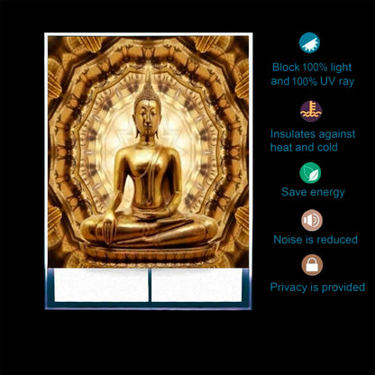 Printed Blackout Roller Blind for Window Size-Buddha Art Art Design