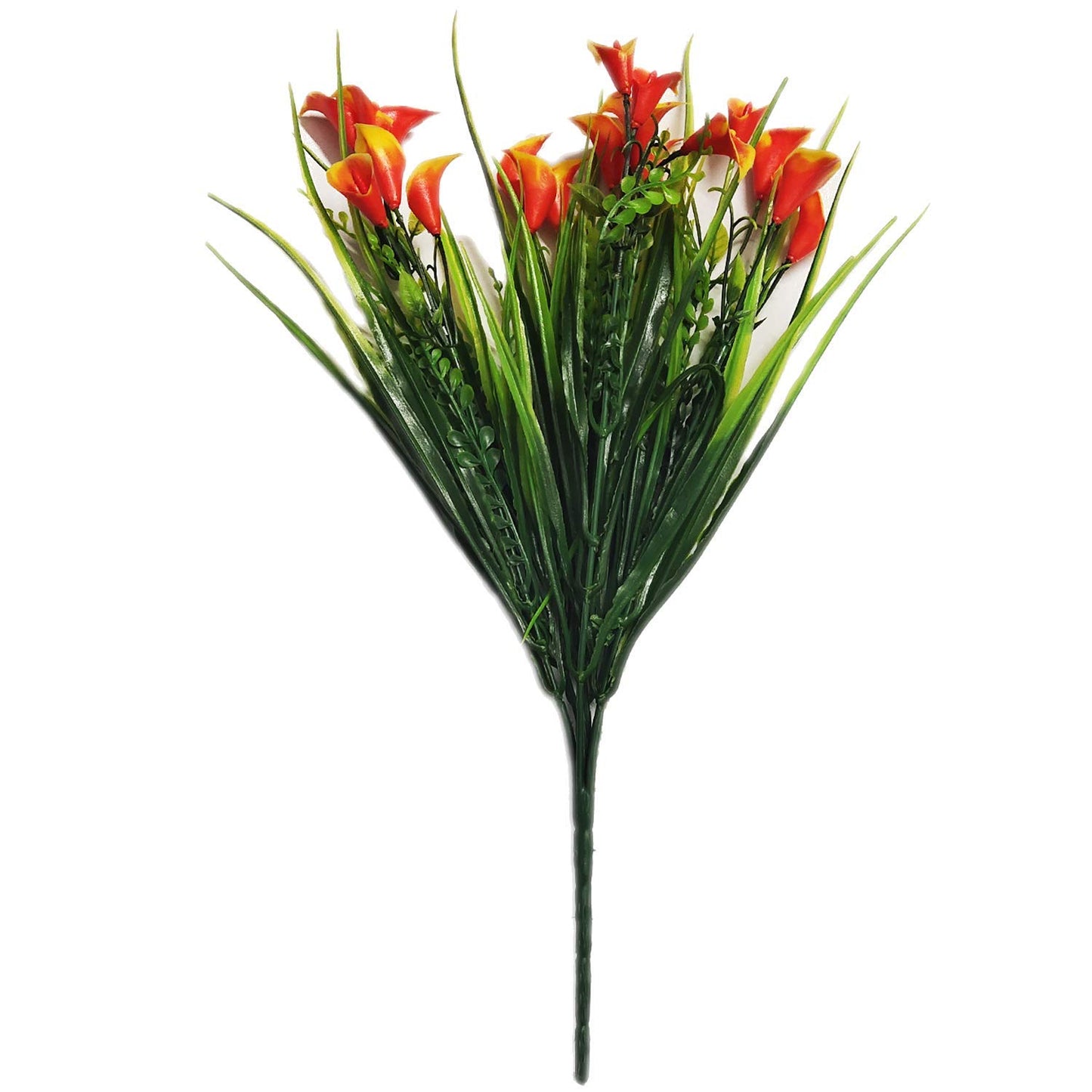 Artificial Plant Bushes Bouquet for Home Decoration (AGBF-027-ORANGE)