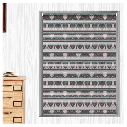 Zebra Blinds for Windows and Doors with Dual Shade, Horizontal Stripes, Blinds for Home & Office (Customized Size, Vector Design)
