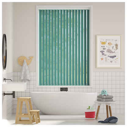 Vertical Blinds for Windows - Bedroom, Kitchen, Sliding Door, and Balcony | Green